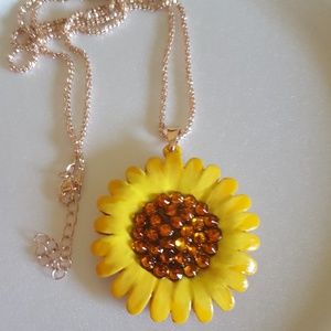 Sunflower necklace